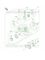 Crankshaft voor Kawasaki KLR250 1998