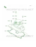 Cylinder Head Cover voor Kawasaki KLR250 1998