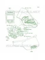 DecalsKL250 D18 voor Kawasaki KLR250 1998