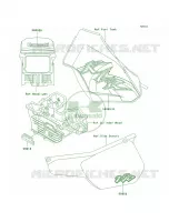 DecalsKL250 D19 voor Kawasaki KLR250 1998