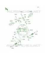 Footrests voor Kawasaki KLR250 1998