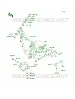 Frame voor Kawasaki KLR250 1998