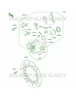 Front Brake voor Kawasaki KLR250 1998