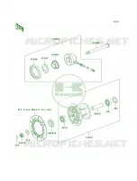 Front Hub voor Kawasaki KLR250 1998