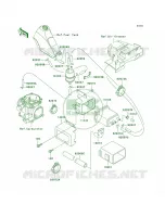 Fuel Evaporative System voor Kawasaki KLR250 1998