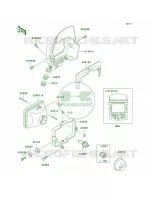 Headlights voor Kawasaki KLR250 1998