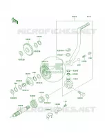 Kickstarter Mechanism voor Kawasaki KLR250 1998