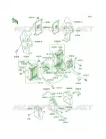 Radiator voor Kawasaki KLR250 1998