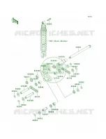 Rear Suspension voor Kawasaki KLR250 1998