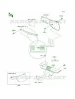 Side CoversChain Cover voor Kawasaki KLR250 1998
