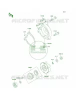 Water Pump voor Kawasaki KLR250 1998