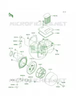 Air Cleaner voor Kawasaki KLX250R 1996