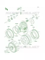 Clutch voor Kawasaki KLX250R 1996