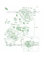 Crankcase voor Kawasaki KLX250R 1996