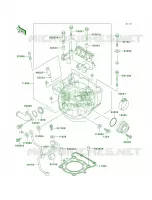 Cylinder Head voor Kawasaki KLX250R 1996