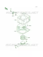 CylinderPistons voor Kawasaki KLX250R 1996