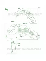 Fenders voor Kawasaki KLX250R 1996