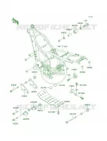 Frame Fittings voor Kawasaki KLX250R 1996