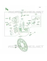 Front Brake voor Kawasaki KLX250R 1996