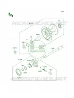 Front Hub voor Kawasaki KLX250R 1996
