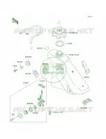 Fuel Tank voor Kawasaki KLX250R 1996