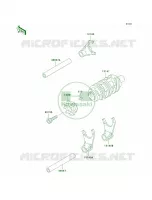 Gear Change DrumShift Forks voor Kawasaki KLX250R 1996