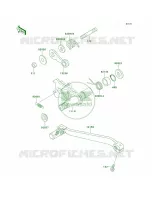Gear Change Mechanism voor Kawasaki KLX250R 1996