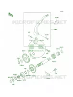 Kickstarter Mechanism voor Kawasaki KLX250R 1996