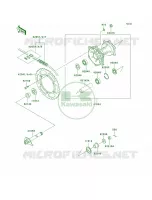 Rear Hub voor Kawasaki KLX250R 1996