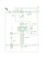 Shock Absorbers voor Kawasaki KLX250R 1996