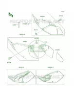 Side Covers voor Kawasaki KLX250R 1996