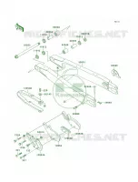 Swingarm voor Kawasaki KLX250R 1996
