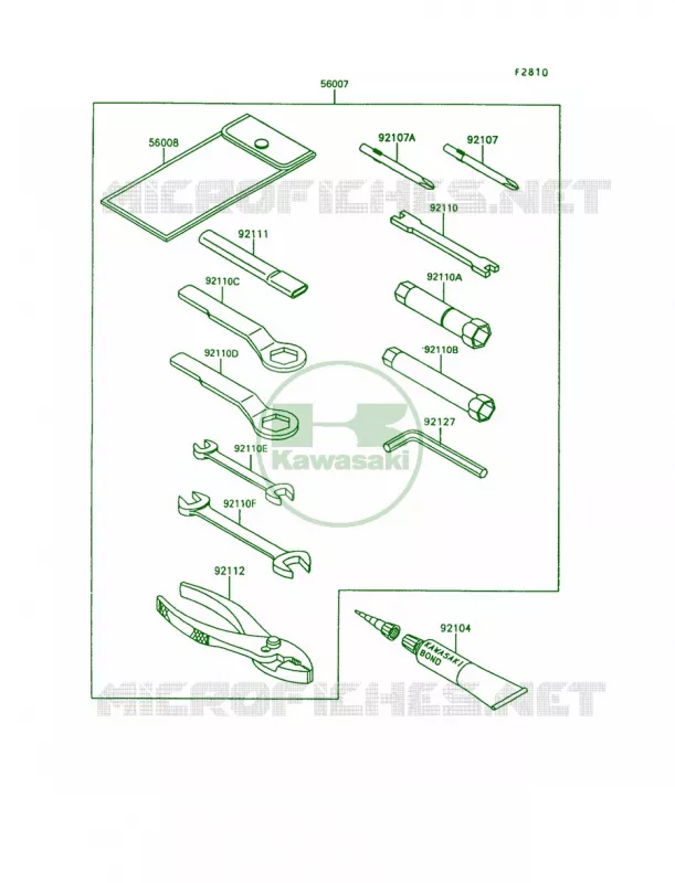 Owner's Tools Kawasaki MOTOS 650 1994 KLR650  KL650-A8