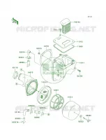 Air Cleaner voor Kawasaki KLX250R 1994
