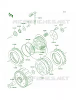 Clutch voor Kawasaki KLX250R 1994