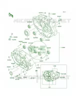 Crankcase voor Kawasaki KLX250R 1994