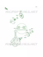 Crankshaft voor Kawasaki KLX250R 1994