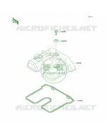 Cylinder Head Cover voor Kawasaki KLX250R 1994