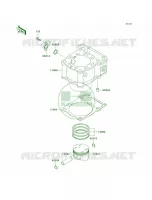 CylinderPistons voor Kawasaki KLX250R 1994
