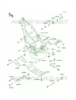 Frame Fittings voor Kawasaki KLX250R 1994