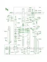 Front Fork voor Kawasaki KLX250R 1994