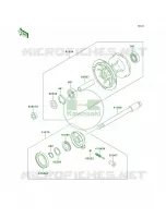 Front Hub voor Kawasaki KLX250R 1994