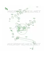 Gear Change Mechanism voor Kawasaki KLX250R 1994