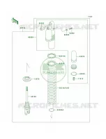 Shock Absorbers voor Kawasaki KLX250R 1994