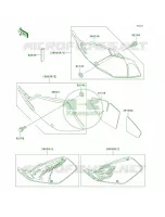 Side Covers voor Kawasaki KLX250R 1994