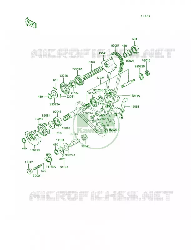 Balancer Kawasaki MOTOS 650 1993 KLR650  KL650-A7