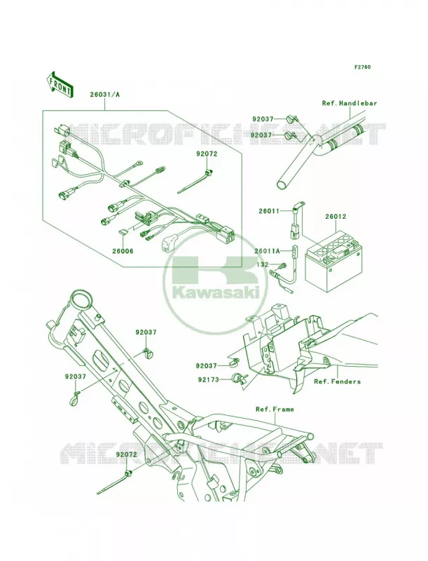Chassis Electrical Equipment Kawasaki MOTOS 110 2010 KLX110L  KLX110DAF
