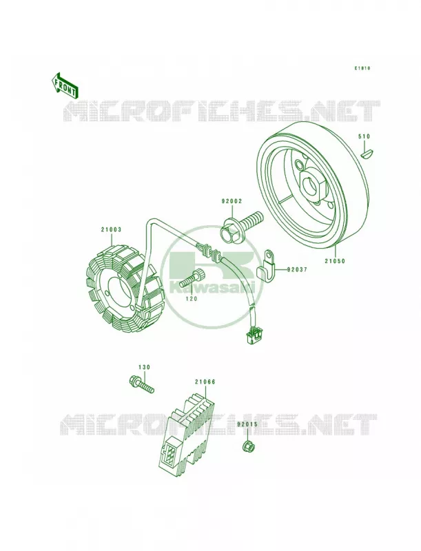 Generator Kawasaki MOTOS 650 1991 Tengai  KL650-B3