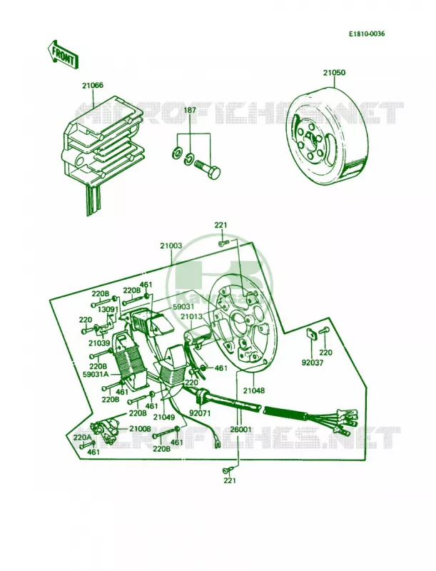 Generator Kawasaki MOTOS 100 1990 KE100  KE100-B9
