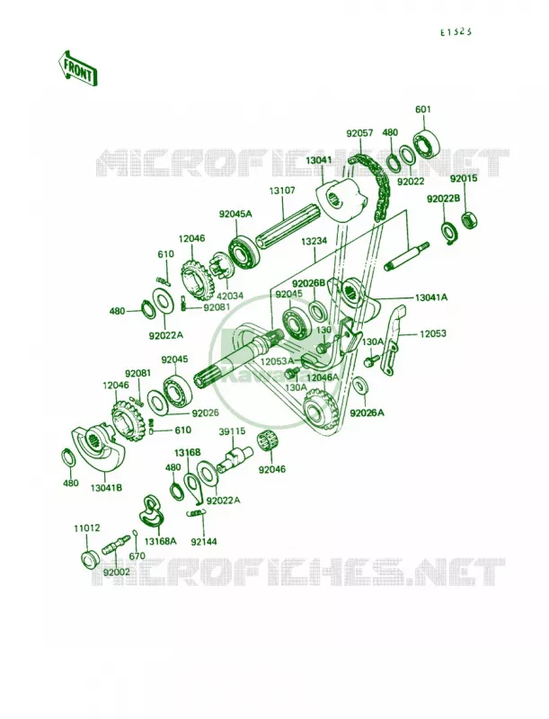 Balancer Kawasaki MOTOS 650 1987 KLR650  KL650-A1